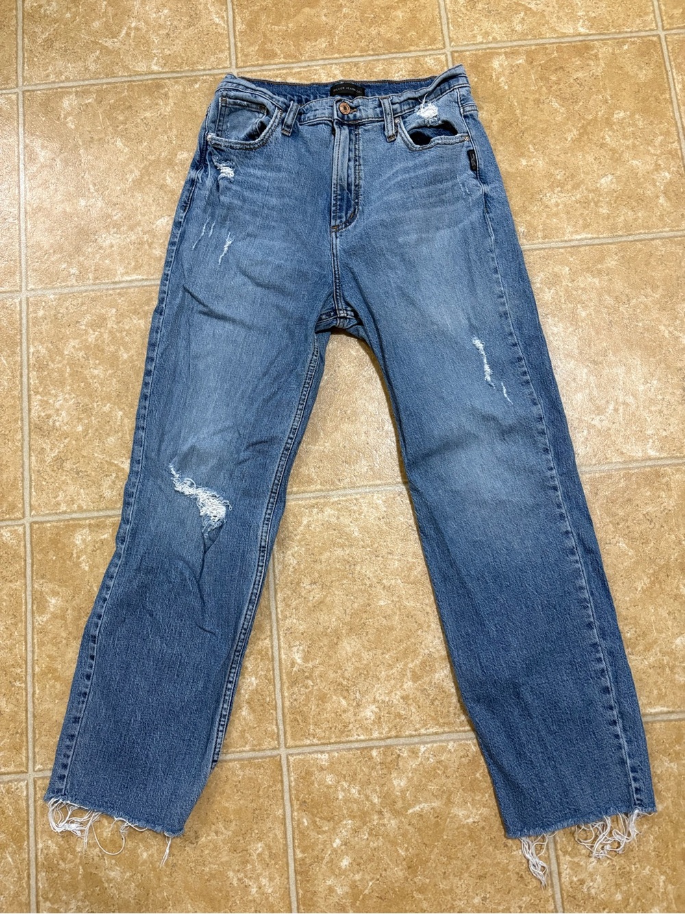 High Rise Straight Leg Jeans